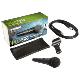 Image d'un Microphone Dynamique Cardioïde Pour Voix PGA58, de la marque Shure