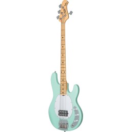 Image d'une Basse Électrique Stingray Ray4, de couleur mint green,  de la marque  Sterling By Music Man