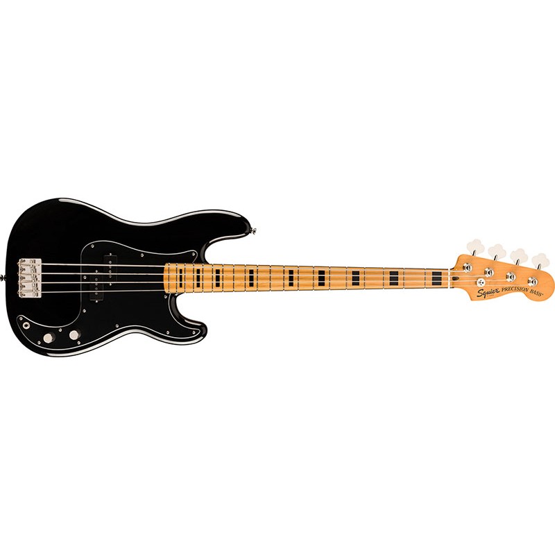 Image d'une Basse Électrique Classic Vibe '70S Precision Bass MN, de couleur black, de la marque Squier