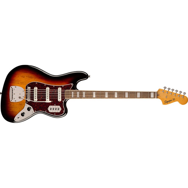 Image d'une Basse Électrique Classic Vibe Bass VI, de couleur noir, de la marque Squier