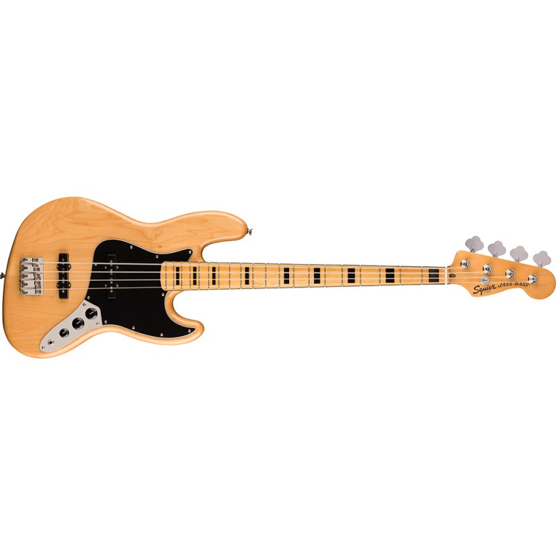 Image d'une Basse Électrique Classic Vibe '70S Jazz Bass, de couleur noir, de la marque Squier