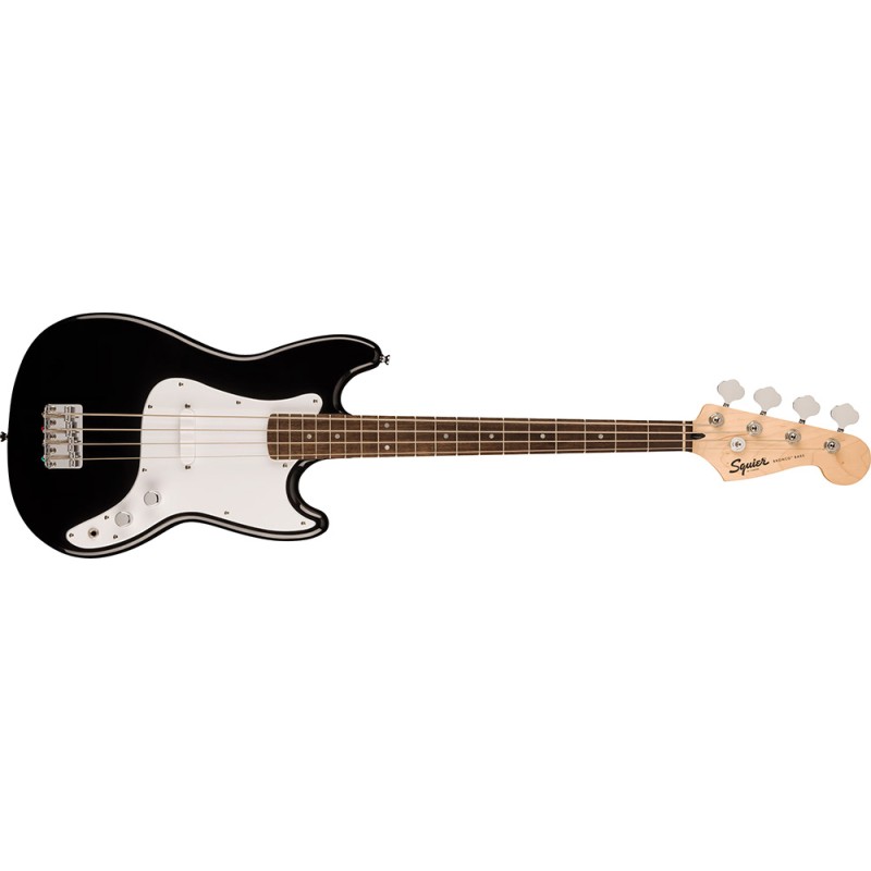 Image d'une Bass Électrique Sonic Bronco Bass, de couleur noir, de la marque Squier