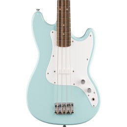 Image d'une Bass Électrique Sonic Bronco Bass, de couleur daphne blue, de la marque Squier