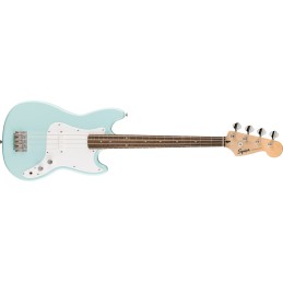 Image d'une Bass Électrique Sonic Bronco Bass, de couleur daphne blue, de la marque Squier