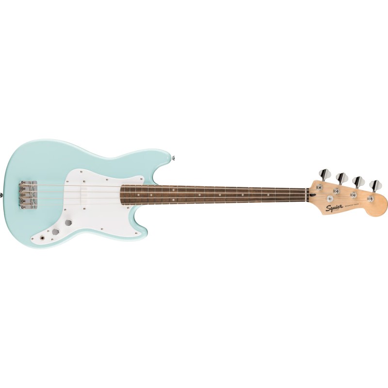 Image d'une Bass Électrique Sonic Bronco Bass, de couleur noir, de la marque Squier