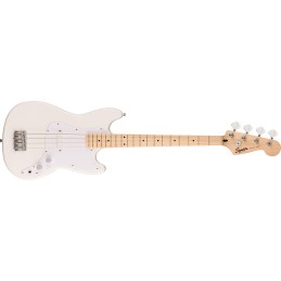 Image d'une Bass Électrique Sonic Bronco Bass, de couleur arctic white, de la marque Squier