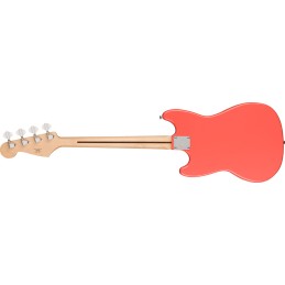 Image d'une Bass Électrique Sonic Bronco Bass, de couleur tahitian coral,  de la marque Squier