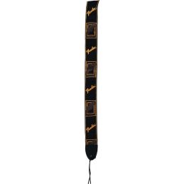 Floral 2-inches Guitar Strap - Black Sangle courroie Fender