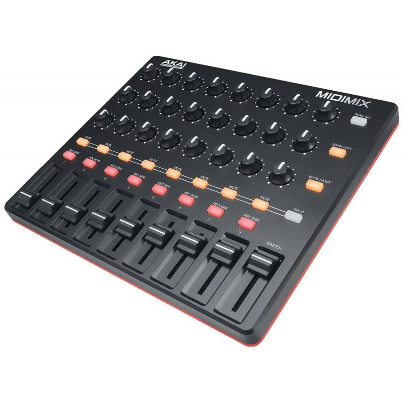 Image d'une surface de contrôle MIDIMIX, de la marque Akai Professional