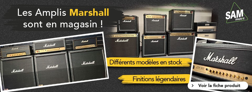 Les amplis Marshall sont en magasin !